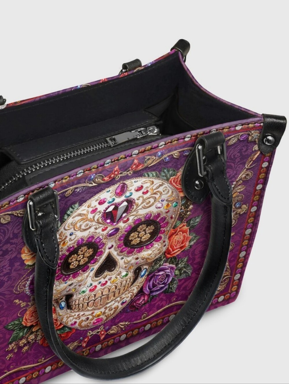 Skullette "Catrinelle" Handbag and Wallet Set - Picture 3 of 6